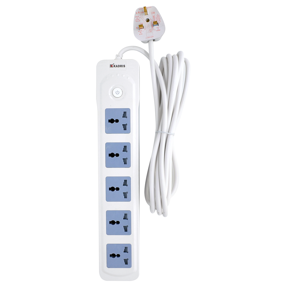 EX-1735 KADRIS 5 WAY EXTENSION SOCKET CG-6001- 4 METER