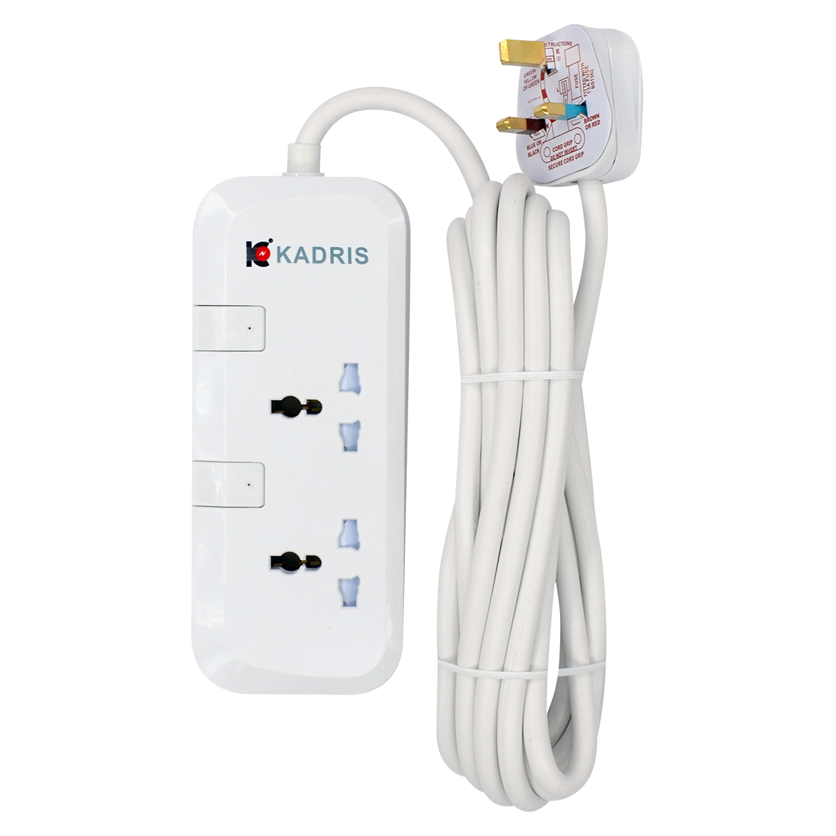 EX-1812 KADRIS 2 WAY EXTENSION SOCKET CG-7002 4 METER