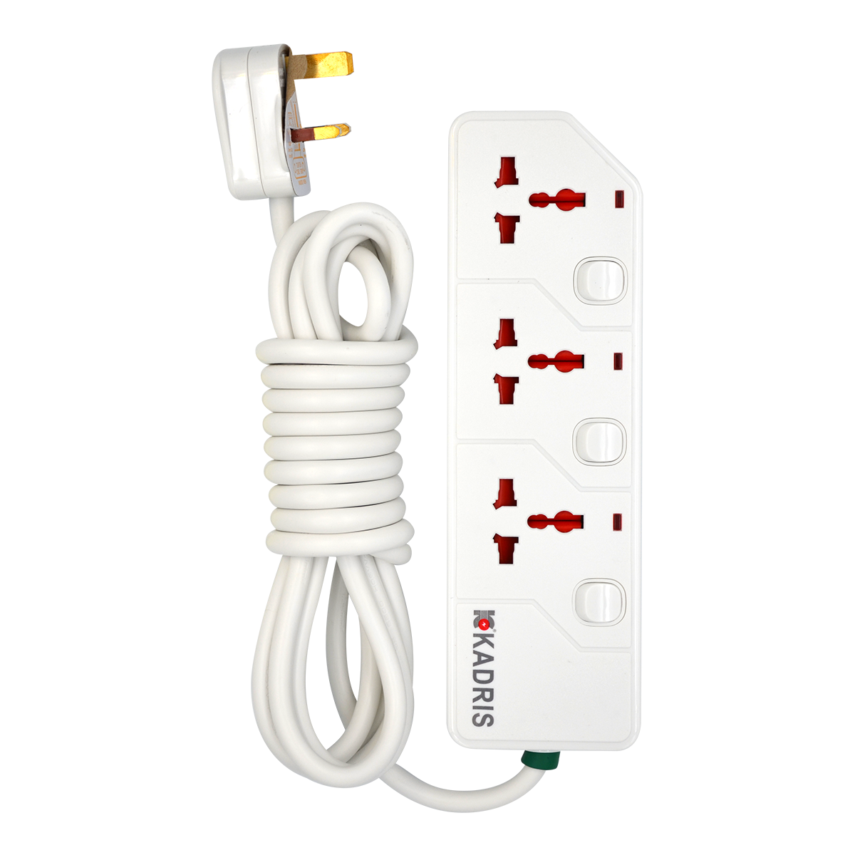 EX-1637 KADRIS 3 WAY EXTENSION SOCKET KD1603S- 4 METER