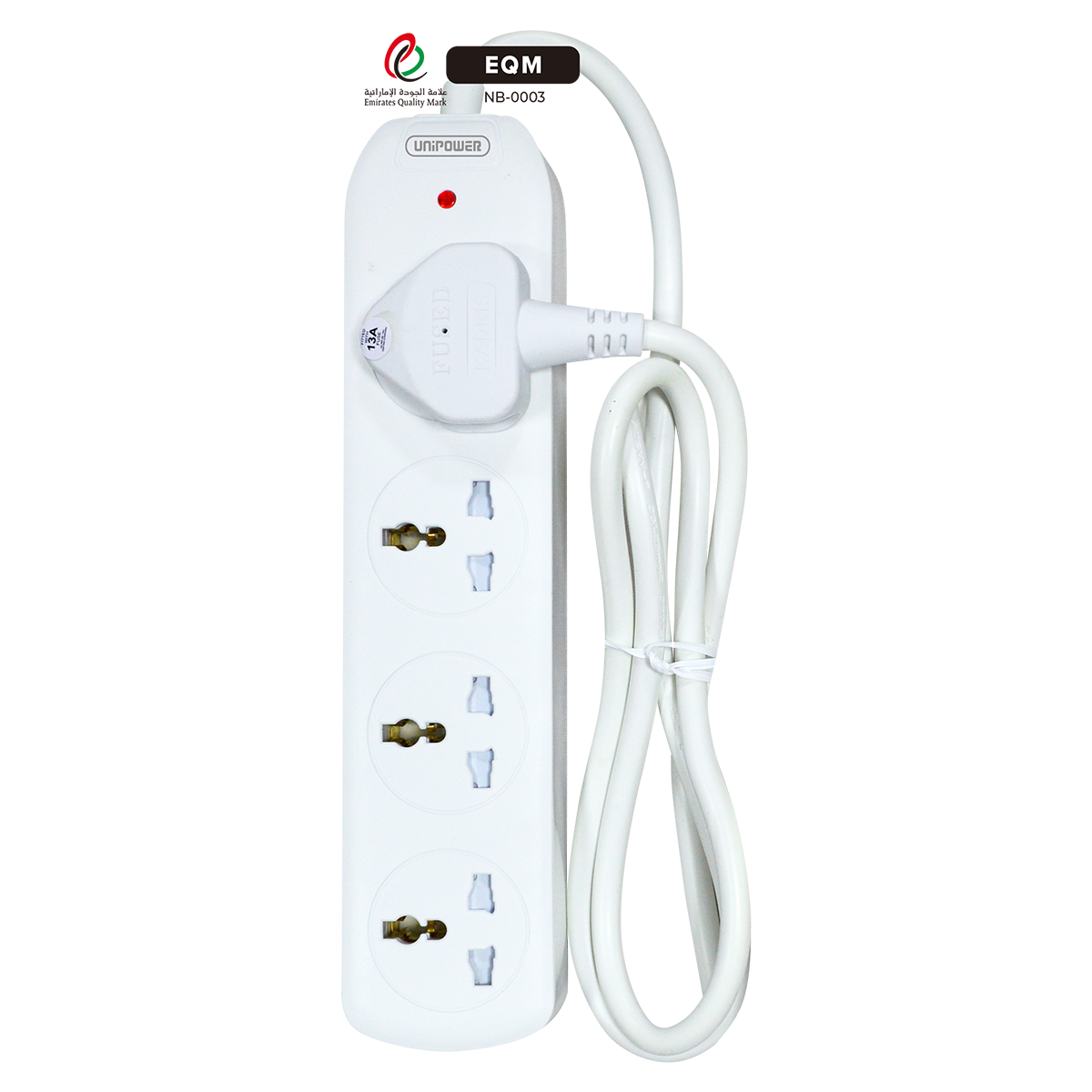 EX-1763 UNIPOWER 4 WAY EXTENSION SOCKET 1.5 METER