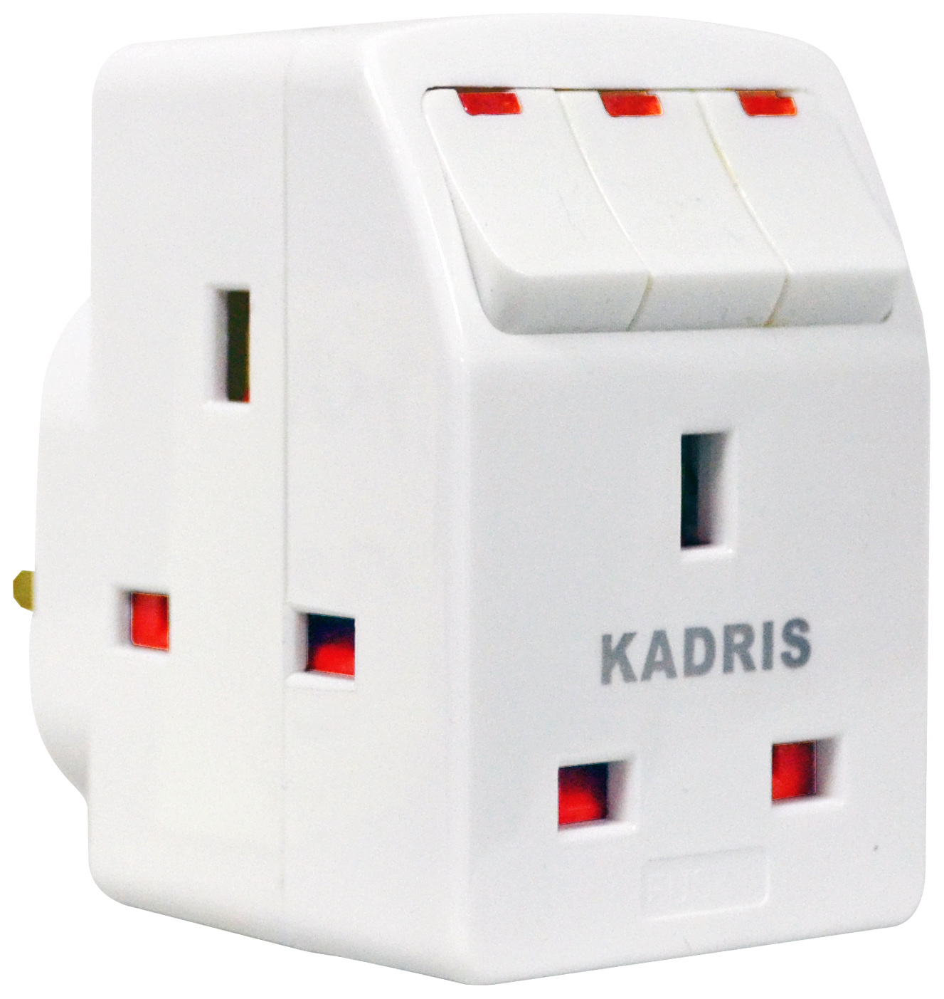 MU-33 KADRIS 13 AMP UK ADAPTOR WITH LIGHT