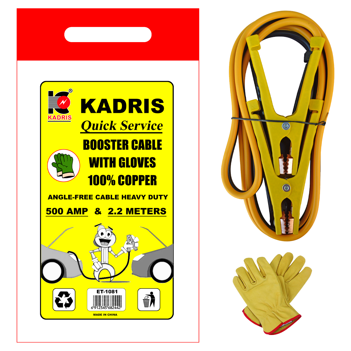 ET-1081 KADRIS BOOSTER CABLE 500 AMP
