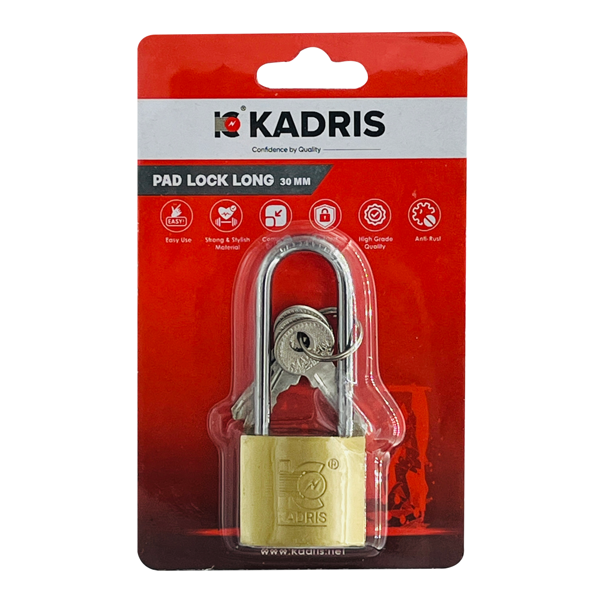 HA-1431 PAD LOCK LONG BL413-1 30MM KADRIS
