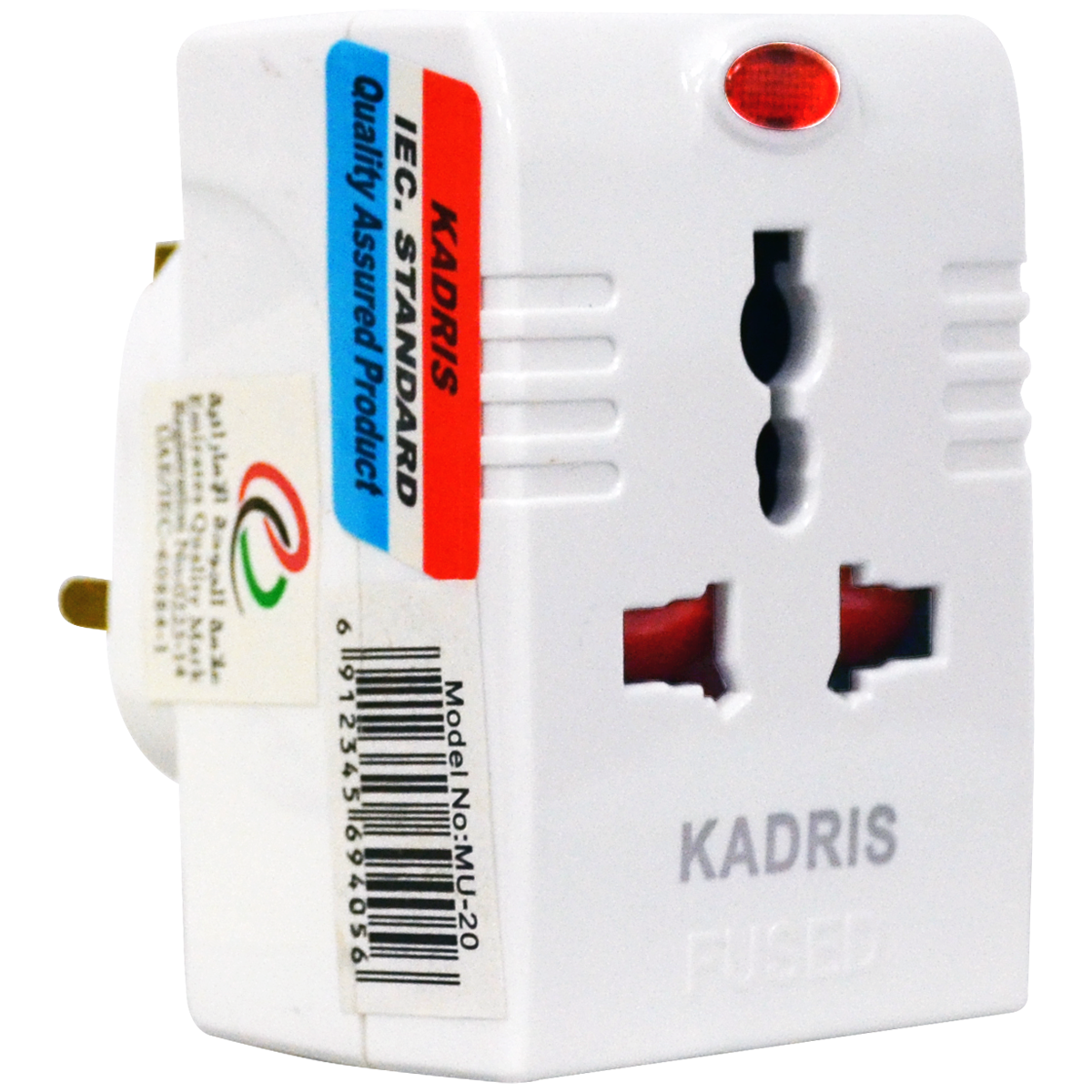 MU-20	 KADRIS 13 AMP ADAPTOR WITH LIGHT