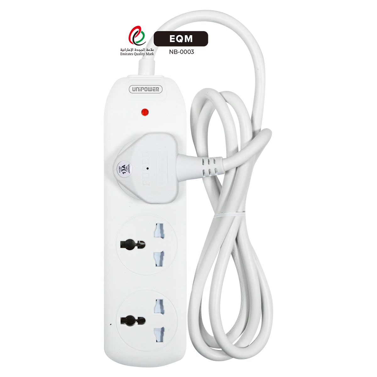 EX-1762 UNIPOWER 3 WAY EXTENSION SOCKET 1.5 METER